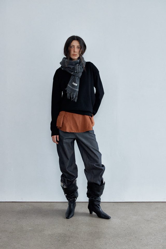 Better - Korean Women Fashion - #momslook - Roll-Up Raw Denim Pants - 7