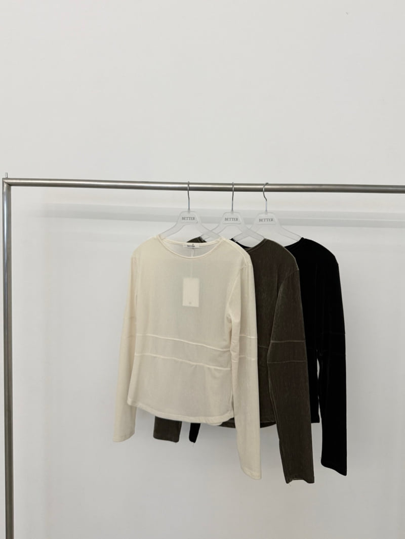 Better - Korean Women Fashion - #vintageinspired - Carly Velvet Tee
