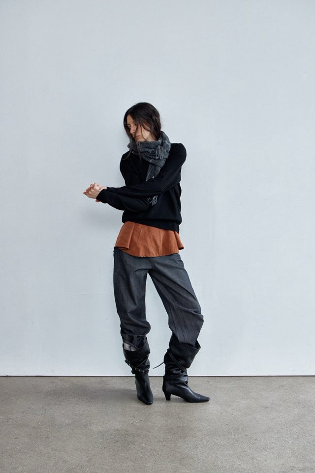 Better - Korean Women Fashion - #womensfashion - Roll-Up Raw Denim Pants - 8