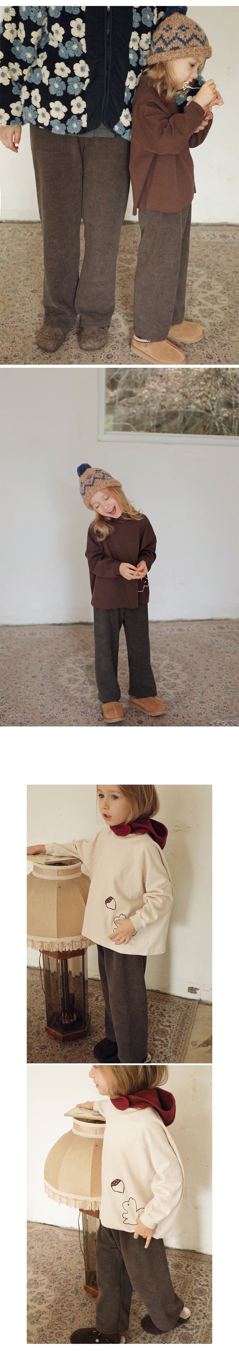 Bien A Bien - Korean Children Fashion - #kidzfashiontrend - Carmel Ribbed Pants - 4