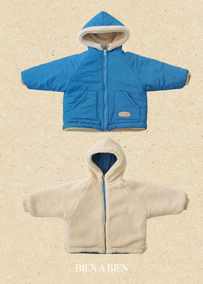 Bien A Bien - Korean Children Fashion - #childrensboutique - Elf Hood Reversible Jacket