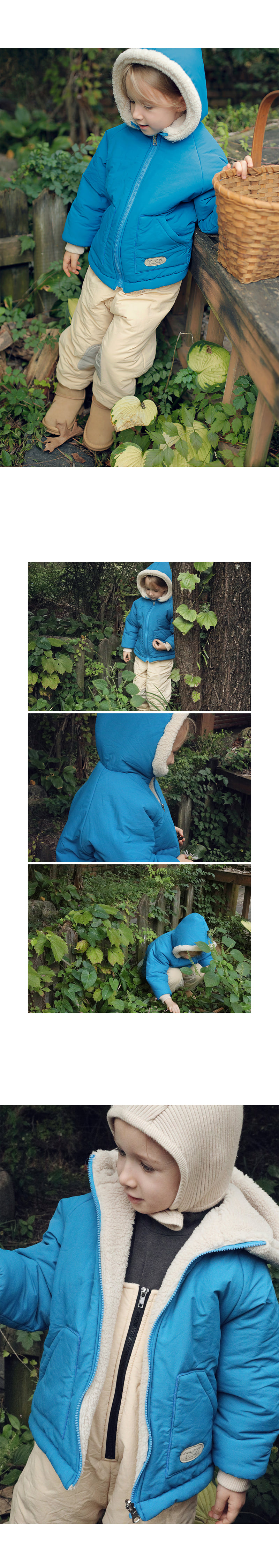 Bien A Bien - Korean Children Fashion - #discoveringself - Elf Hood Reversible Jacket - 3