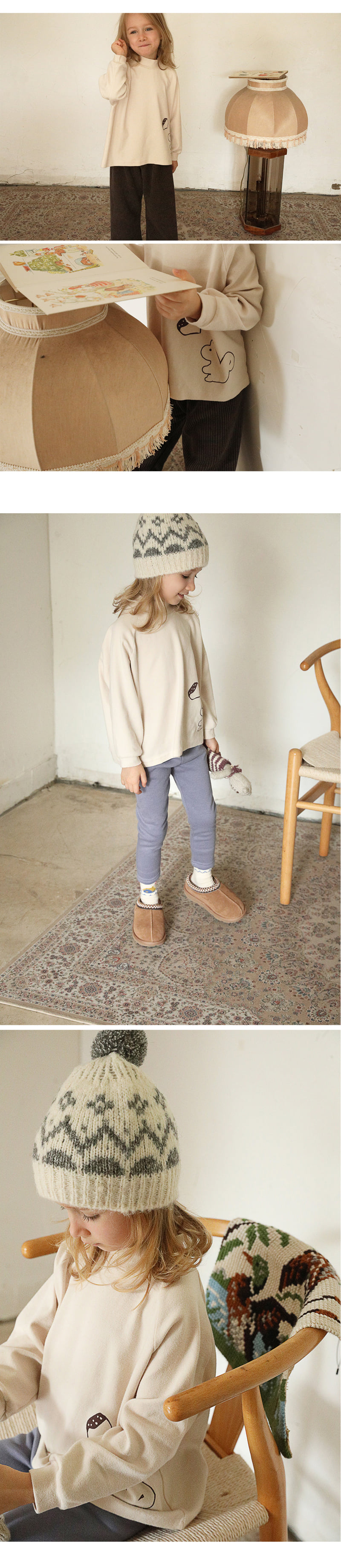 Bien A Bien - Korean Children Fashion - #fashionkids - Runo Raglan Mock Neck Tee - 4