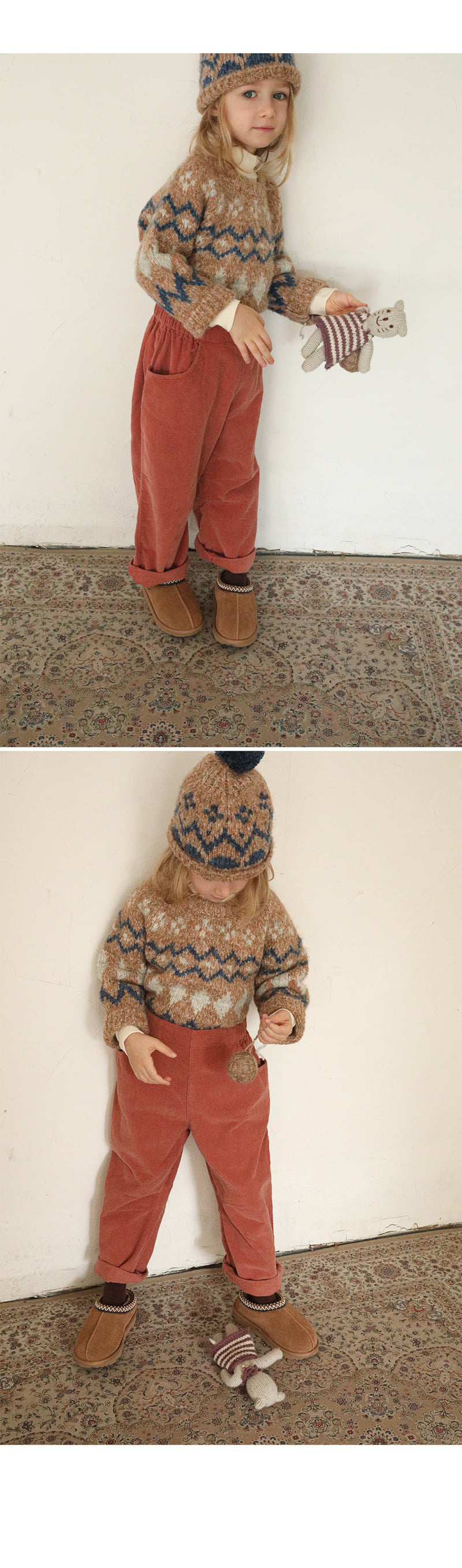 Bien A Bien - Korean Children Fashion - #todddlerfashion - Bren Jacquard Knit Pullover - 8