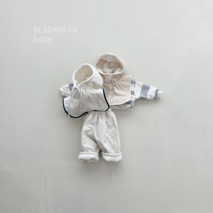 Black Bean - Korean Baby Fashion - #babyclothing - Baba Bebe Padded Warmer - 2