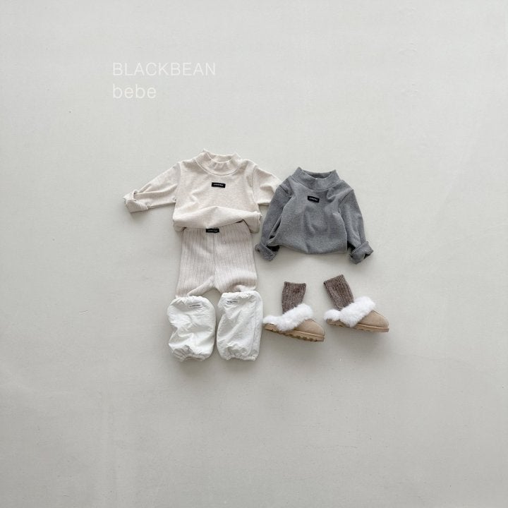 Black Bean - Korean Baby Fashion - #babygirlfashion - Peach Turtleneck Bebe Tee - 4