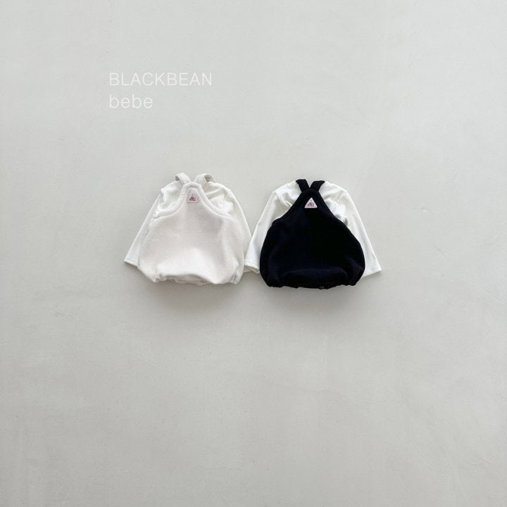 Black Bean - Korean Baby Fashion - #babylifestyle - Woody Overalls Bebe Set - 2