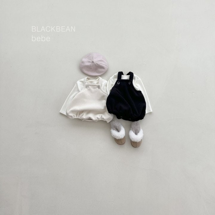 Black Bean - Korean Baby Fashion - #babyoninstagram - Woody Overalls Bebe Set - 3