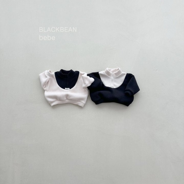 Black Bean - Korean Baby Fashion - #babyootd - Wolf Bebe Zip-up Tee - 2