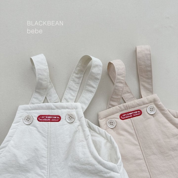 Black Bean - Korean Baby Fashion - #babyootd - Leaf Bebe Overall Set - 11