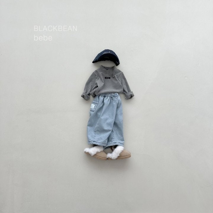 Black Bean - Korean Baby Fashion - #babyoutfit - Peach Turtleneck Bebe Tee - 8
