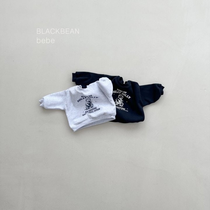 Black Bean - Korean Baby Fashion - #babyoutfit - Dilly Bebe Sweatshirt - 2