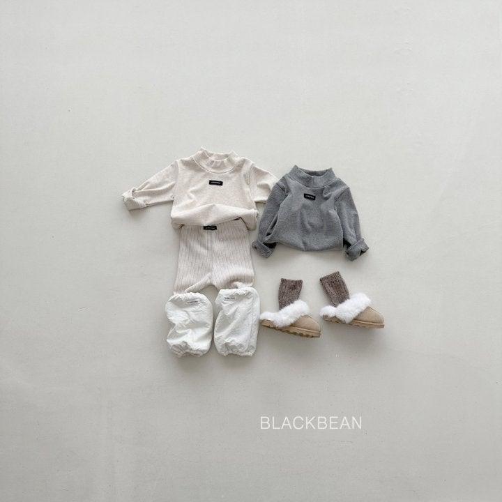 Black Bean - Korean Children Fashion - #childofig - Peach Turtleneck Tee - 2