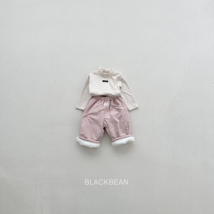 Black Bean - Korean Children Fashion - #childrensboutique - Peach Turtleneck Tee - 4