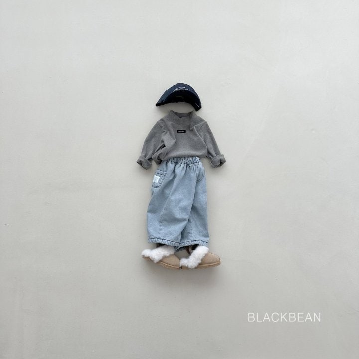 Black Bean - Korean Children Fashion - #kidsshorts - Peach Turtleneck Tee - 7