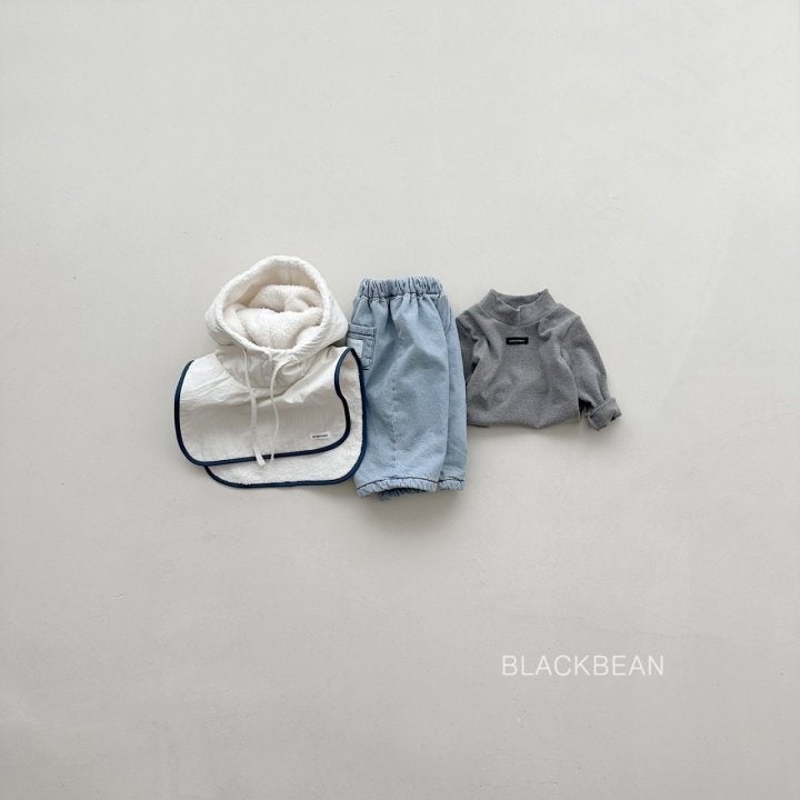 Black Bean - Korean Children Fashion - #kidsstore - Peach Turtleneck Tee - 8