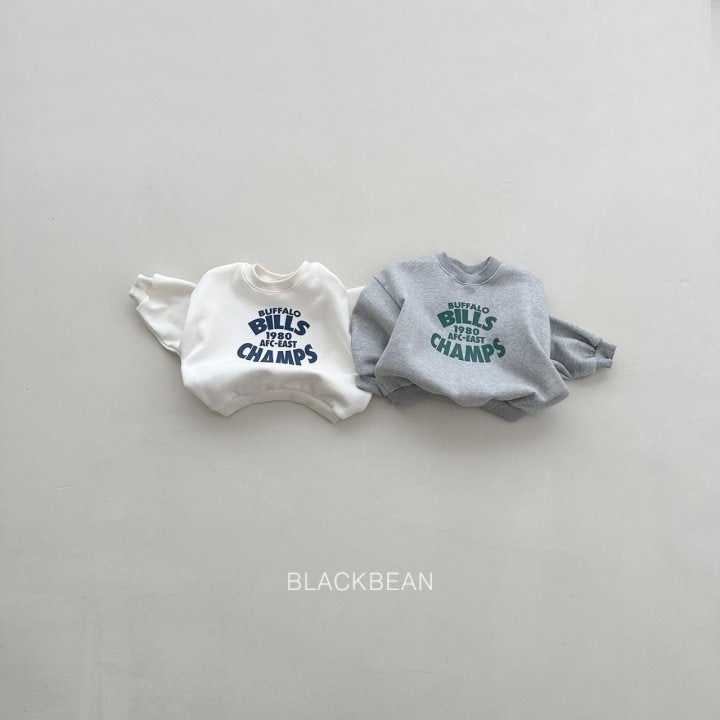 Black Bean - Korean Children Fashion - #toddlerclothing - Bills Sweatshirt - 2