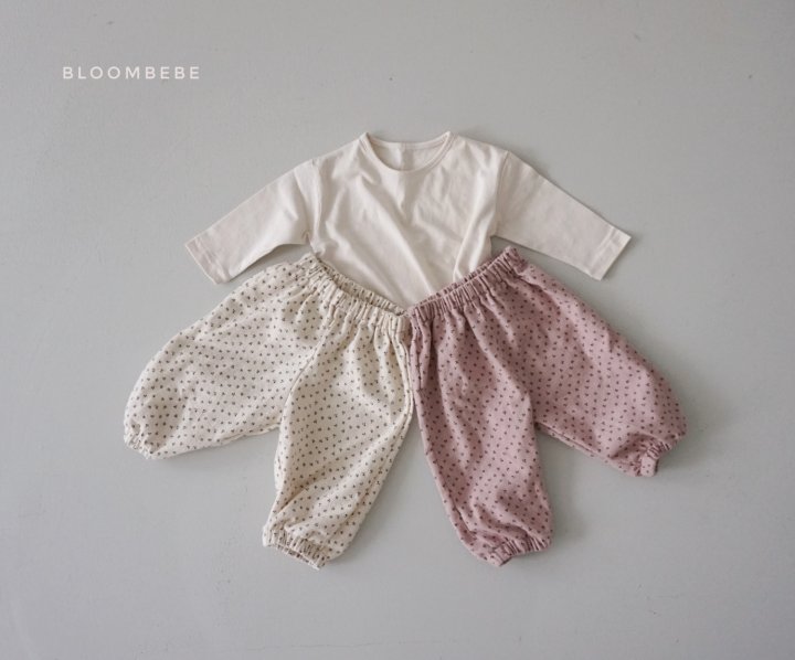 Bloombebe - Korean Baby Fashion - #babyboutiqueclothing - Baby Brushed Pants (Floral) - 2