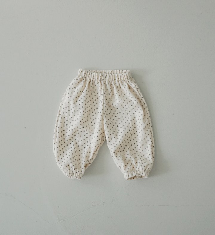 Bloombebe - Korean Baby Fashion - #babyfever - Baby Brushed Pants (Floral) - 5