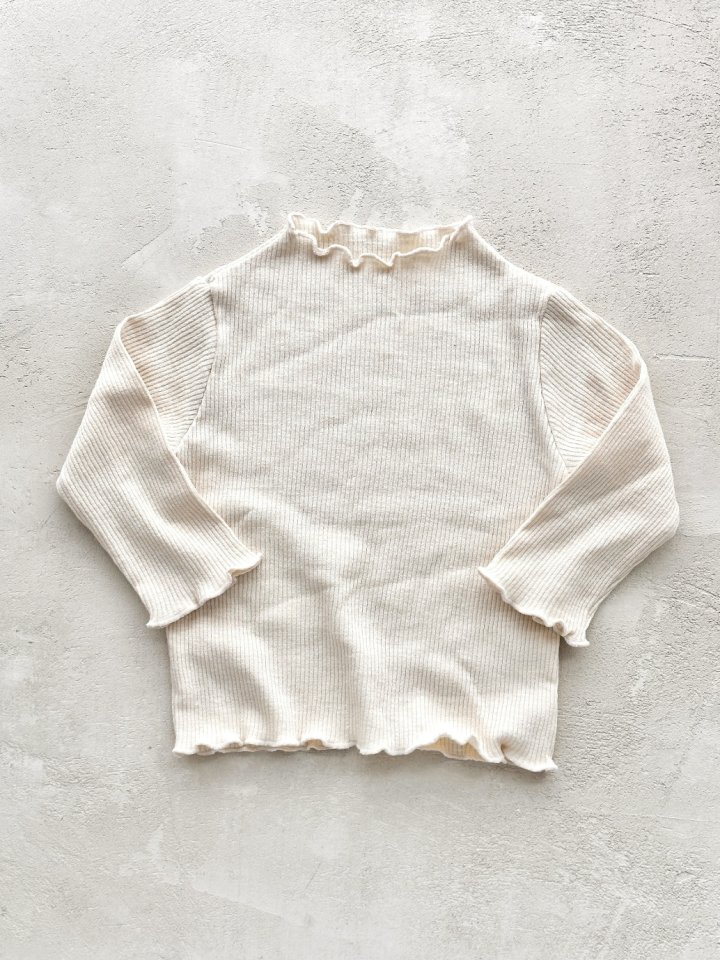 Bloombebe - Korean Baby Fashion - #babyootd - Bebe Wave Ribbed Tee - 4