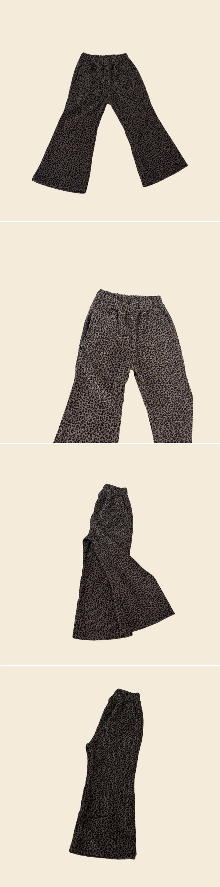 Bobo j - Korean Children Fashion - #todddlerfashion - Leopard Bootcut Pants - 2