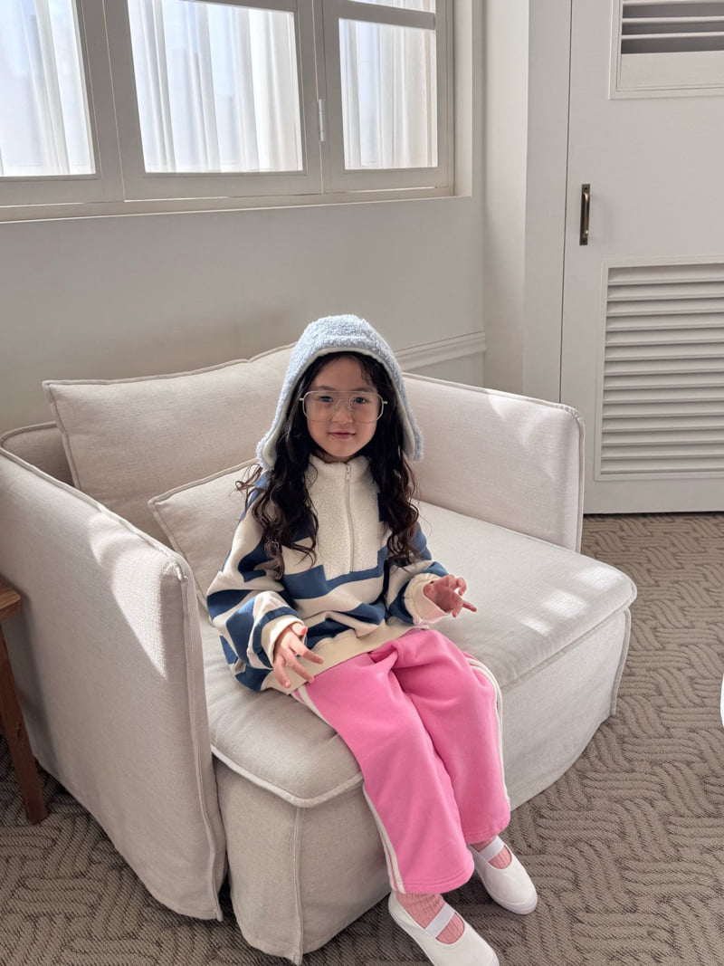 Bon Bon Butik - Korean Children Fashion - #designkidswear - Half Zip-Up Tee - 10
