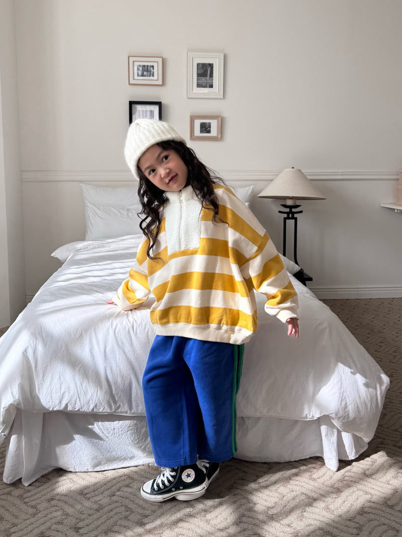 Bon Bon Butik - Korean Children Fashion - #minifashionista - Half Zip-Up Tee - 3