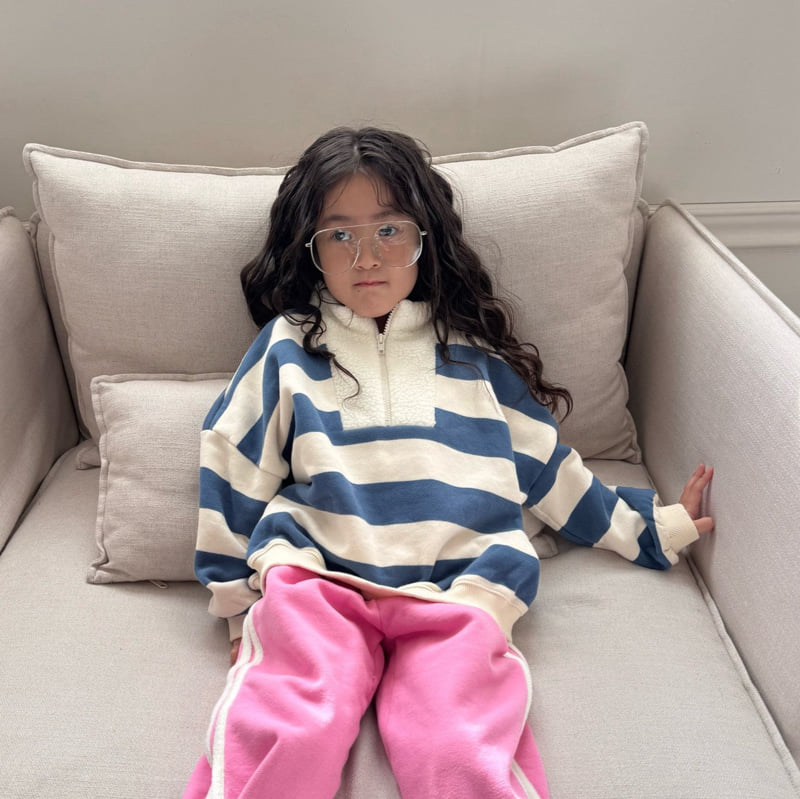 Bon Bon Butik - Korean Children Fashion - #minifashionista - Half Zip-Up Tee - 4