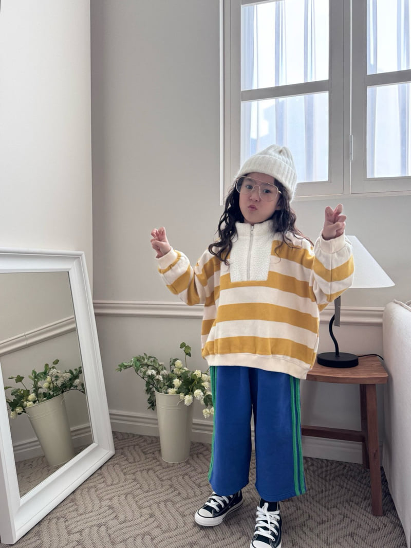 Bon Bon Butik - Korean Children Fashion - #stylishchildhood - Half Zip-Up Tee - 7