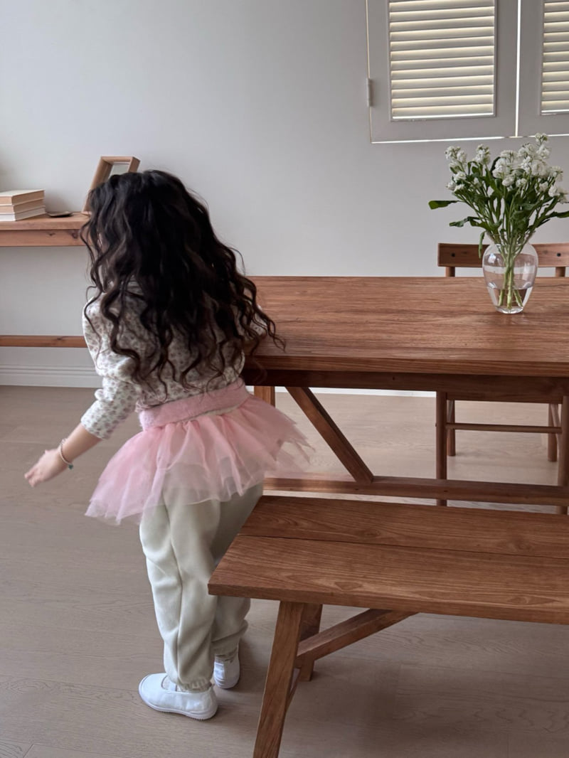 Bon Bon Butik - Korean Children Fashion - #toddlerclothing - Tulle Jogger Pants - 4
