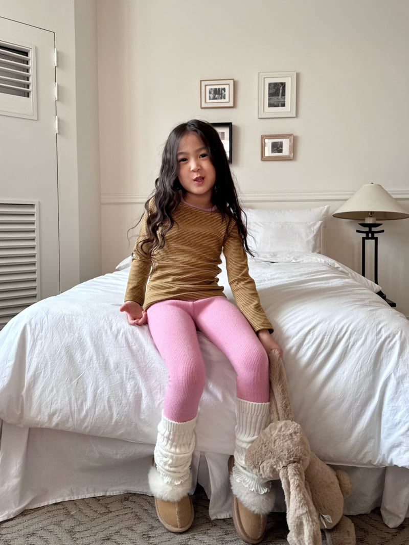 Bon Bon Butik - Korean Children Fashion - #toddlerclothing - Winter Ringer Tee - 8