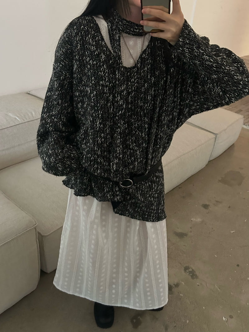 Buckle - Korean Women Fashion - #restrostyle - Wool Ribbed Slub Knit - 9