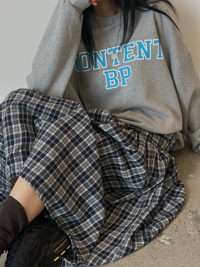 Buckle - Korean Women Fashion - #womensfashion - Peach Check Long Skirt - 6
