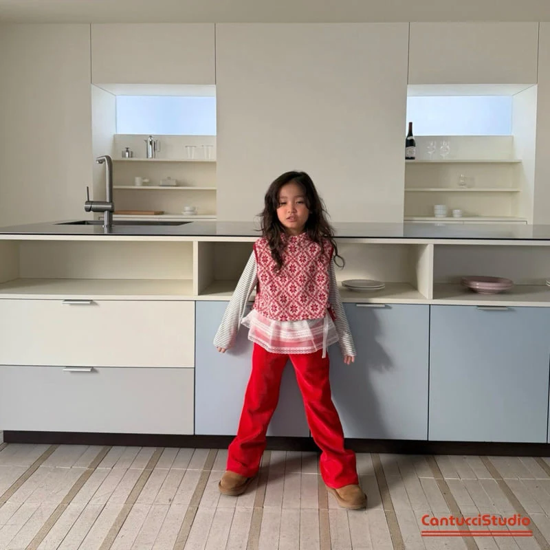 Cantucci Studio - Korean Children Fashion - #minifashionista - Snowflake Mock Neck Top - 12