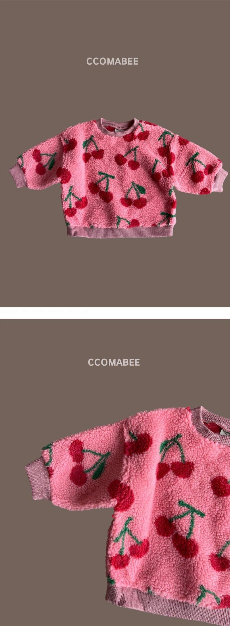 Ccomabee - Korean Children Fashion - #childofig - Cherry Sweatshirt
