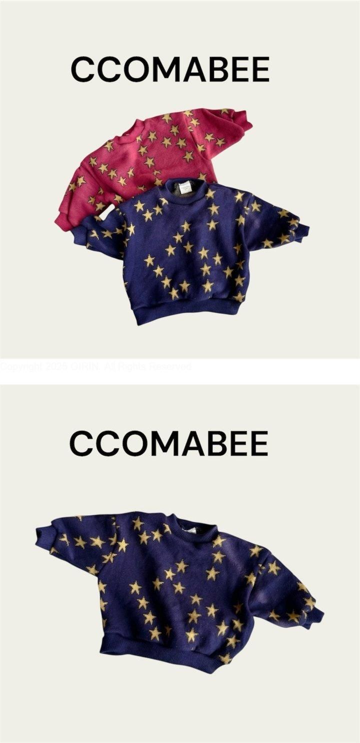 Ccomabee - Korean Children Fashion - #designkidswear - Star Jacquard Sweatshirt