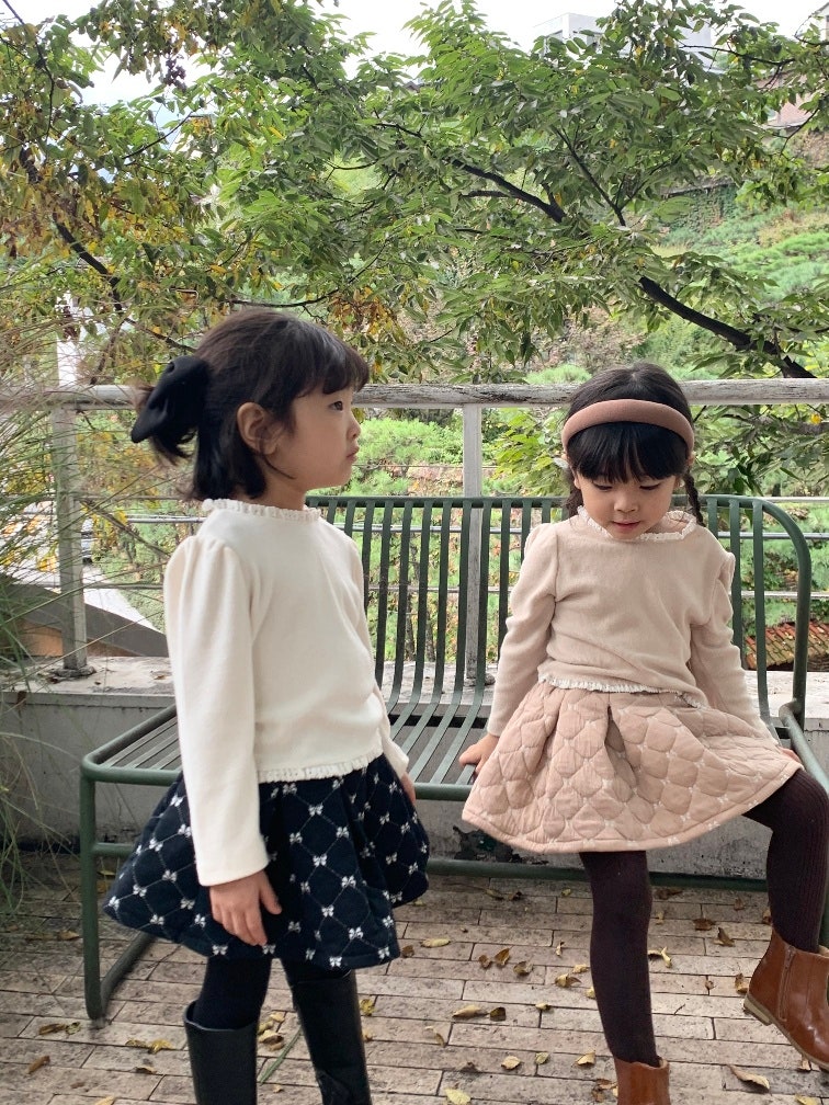 Color - Korean Children Fashion - #kidsstore - Quilted Skirted Pants - 6