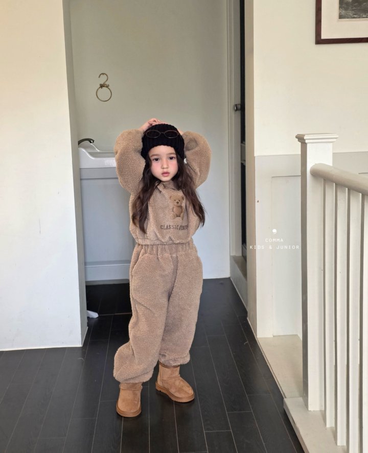 Comma - Korean Children Fashion - #Kfashion4kids - Furry Bear Sweatshirt