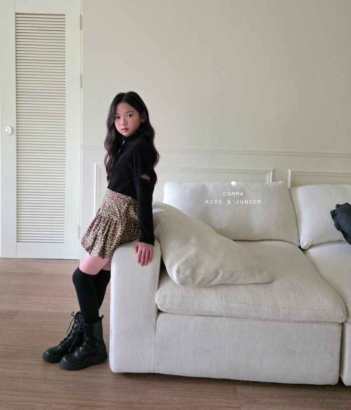 Comma - Korean Children Fashion - #Kfashion4kids - Leopard Balloon Skirt (Junior) - 3