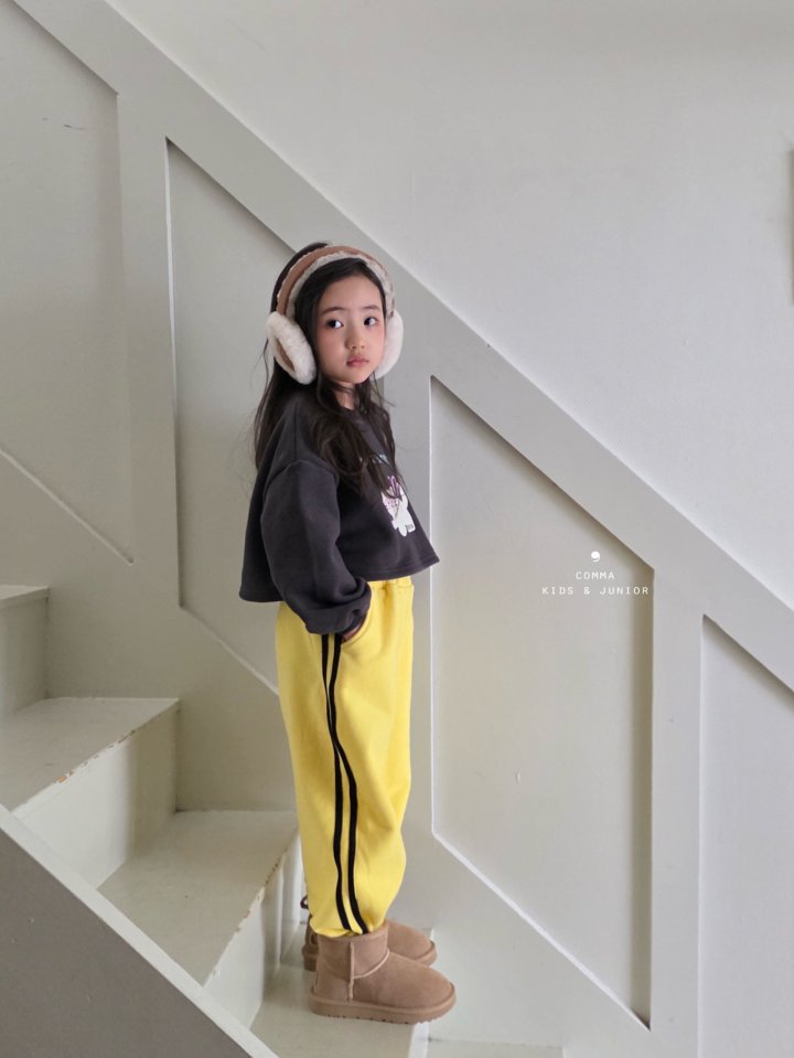 Comma - Korean Children Fashion - #Kfashion4kids - Lemon Double Line Pants - 7