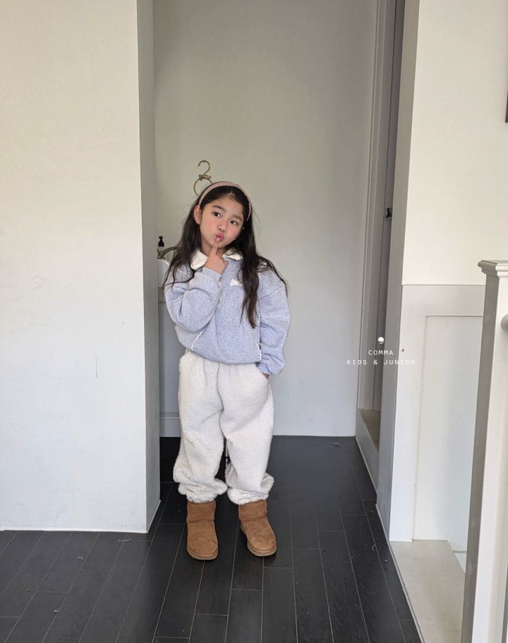 Comma - Korean Children Fashion - #Kfashion4kids - Lace Half Zip-Up - 5