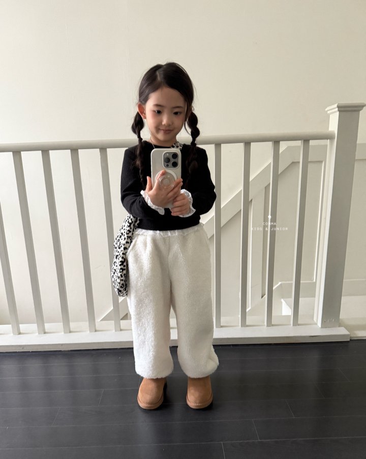 Comma - Korean Children Fashion - #childofig - Winter Lace Tee - 6