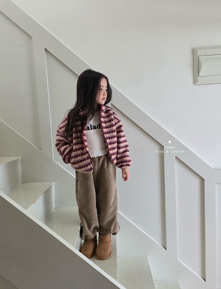 Comma - Korean Children Fashion - #childofig - Ribbed Wide Pants - 7