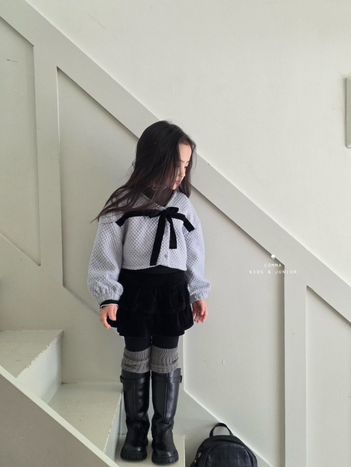 Comma - Korean Children Fashion - #childofig - String Cardigan - 3
