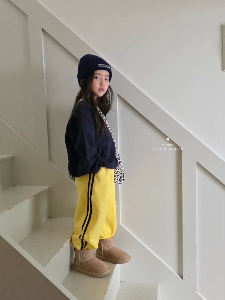 Comma - Korean Children Fashion - #childofig - Lemon Double Line Pants - 12