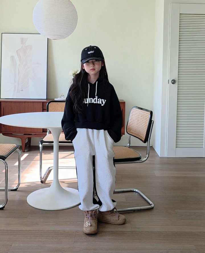 Comma - Korean Children Fashion - #childofig - Half-Half Jogger Pants - 10