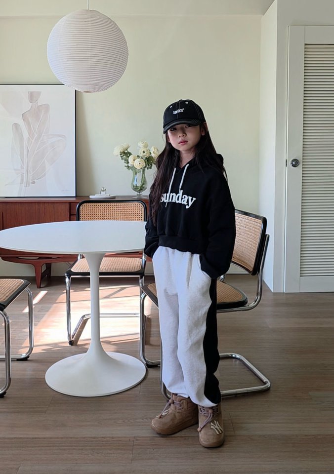 Comma - Korean Children Fashion - #childofig - Half-Half Jogger Pants - 11