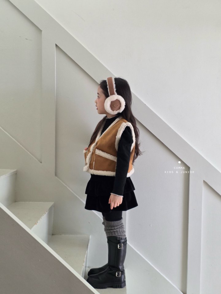 Comma - Korean Children Fashion - #childofig - Mustang Vest (with Scarf Set) - 10