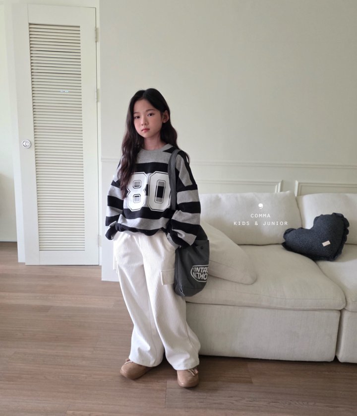 Comma - Korean Children Fashion - #childofig - 80 Stripe Sweatshirt (Junior) - 6