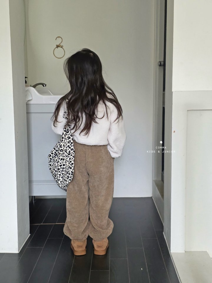 Comma - Korean Children Fashion - #childrensboutique - Ribbed Wide Pants (Junior) - 5